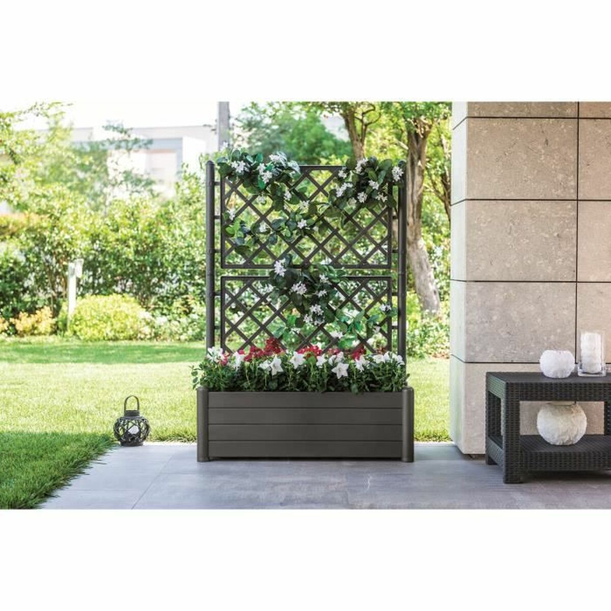 Plantador Stefanplast Retangular 100 x 43 x 142 cm Grafite